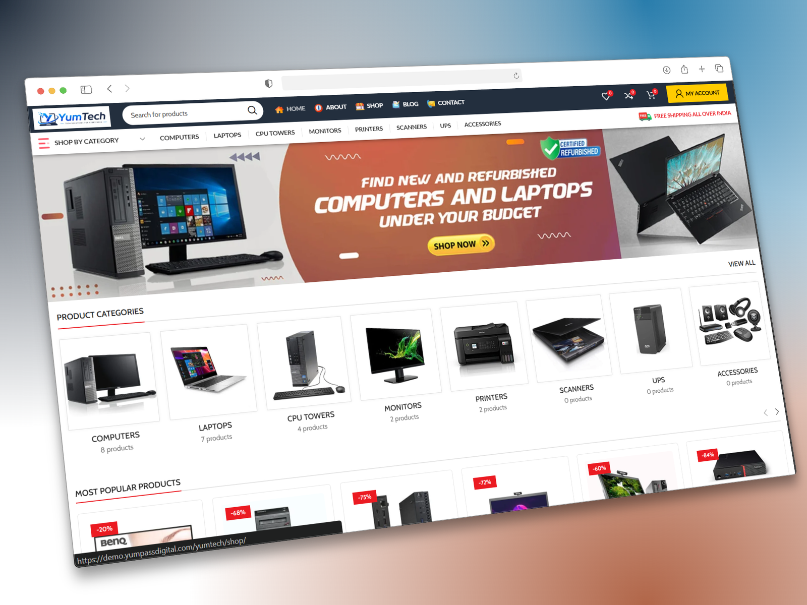 424shots_so YumTech - Computers Store Website - Image 1
